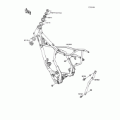 Схема узла: Рама для Kawasaki KX100