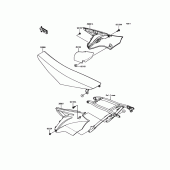Схема вузла: Side Covers для Kawasaki KX250/ KX252 KX250F