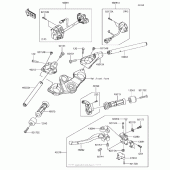 Схема узла: Руль & Пульт управления рулевой для Kawasaki ZX1000 Ninja 1000 ABS