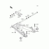 Схема вузла: Задній важіль (Маятник) для Kawasaki ZR400 Zephyr X