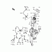 Схема вузла: Brake Piping для Kawasaki EX650 Ninja 650 ABS