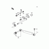 Схема вузла: Перемикач передач для Kawasaki KL650