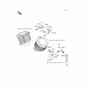 Схема вузла: Cooling для Kawasaki VN2000 Vulcan 2000
