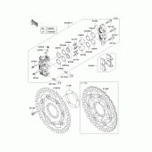 Схема узла: Передний тормоз для Kawasaki ZX1400 ZZR1400