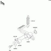 Схема узла: Лапка тормоза для Kawasaki ZX1200 Ninja ZX-12R