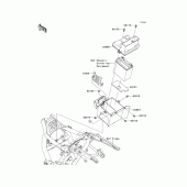 Схема узла: Battery case для Kawasaki VN1700 Vulcan 1700 Classic
