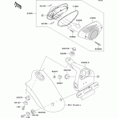 Схема вузла: Taillight(s) для Kawasaki EJ800 W800