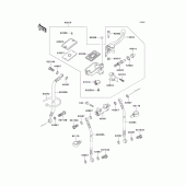 Схема вузла: Передній гальмівний циліндр Kawasaki ZX600 ZZ-R600