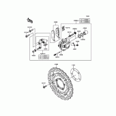 Схема вузла: Переднє гальмо для Kawasaki KLE650 Versys 650