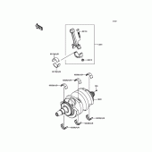Схема вузла: Колінчастий вал для Kawasaki EN650 Vulcan S SE