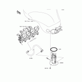 Схема узла: Топливный насос для Kawasaki ZX600 Ninja ZX-6R