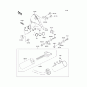 Схема вузла: Вихлопна система для Kawasaki KX250/KX252 KX250