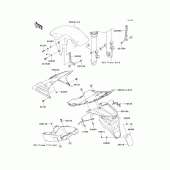 Схема узла: Крыло для Kawasaki ZR750 Z750