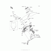 Схема вузла: Windshield для Kawasaki ZG1400 Concours 14