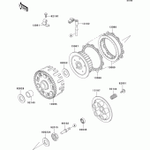 Схема вузла: Зчеплення для Kawasaki KL650 KLR650