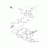 Схема узла: Руль & Пульт управления рулевой для Kawasaki KLX110 KLX110