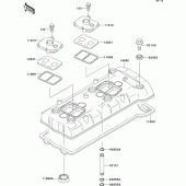 Схема узла: Клапанная крышка для Kawasaki ZX750 Ninja ZX-7R