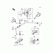 Схема узла: Руль & Пульт управления рулевой для Kawasaki VN900 Vulcan 900 Classic