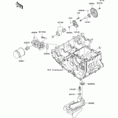 Схема узла: Масляный насос для Kawasaki ZX1000 Ninja ZX-10R