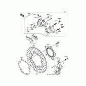 Схема вузла: Переднє гальмо для Kawasaki BX250 NINJA 250SL ABS