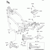 Схема вузла: Кронштейн Kawasaki ER500 ER-5