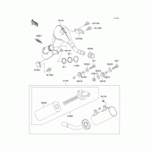 Схема узла: Выхлопная система (s) для Kawasaki KX250/ KX252 KX250