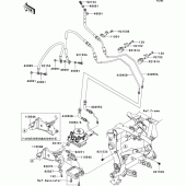 Схема узла: Brake piping для Kawasaki EX650 Ninja 650 ABS