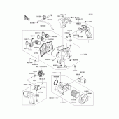 Схема узла: Воздушный фильтр для Kawasaki ZR1200 ZRX1200 DAEG