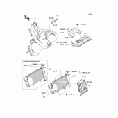 Схема вузла: Радіатор для Kawasaki ER650 ER-6N ABS