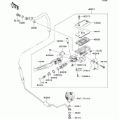 Схема вузла: Clutch master cylinder для Kawasaki VN1700 Vulcan 1700 Voyager Custom ABS
