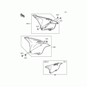 Схема вузла: Side Covers для Kawasaki KX85 KX85-II