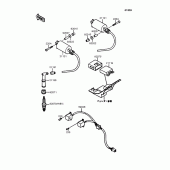 Схема вузла: Система запалювання для Kawasaki EN400 Vulcan 400