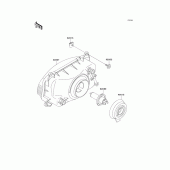 Схема узла: Head lamp для Kawasaki ZX600 Ninja ZX-6