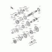 Схема узла: Трансмиссия для Kawasaki EX650 Ninja 650 ABS