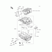 Схема вузла: Картер двигуна для Kawasaki EX250 Ninja 250