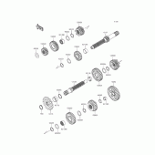 Схема вузла: Трансмісія для Kawasaki KLX125 D-Tracker