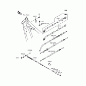 Схема вузла: Троси для Kawasaki BN125 Eliminator