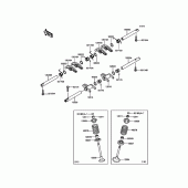 Схема вузла: Клапан(и) для Kawasaki EJ800 W800