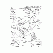 Схема узла: Cowling lowers(1/2) для Kawasaki EX300 Ninja 300