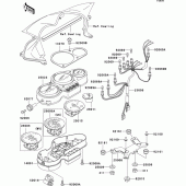 Схема вузла: Meter(s) для Kawasaki ZR750 ZR-7S