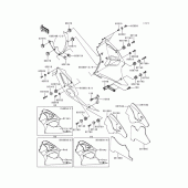 Схема вузла: Cowling lowers(1/2)(zx600-h1) для Kawasaki ZX600 Ninja ZX-6R