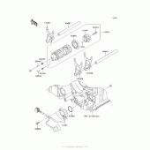 Схема вузла: Gear Change Drum/shift Fork(S) для Kawasaki ZX1400 Ninja ZX-14R ABS