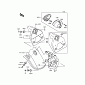Схема узла: Стоп сигнал для Kawasaki BJ250