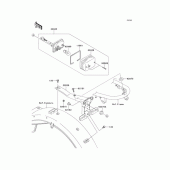 Схема вузла: Задній ліхтар (Стоп-сигнал) для Kawasaki BJ250 250TR