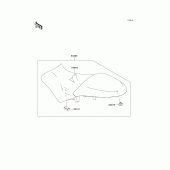 Схема вузла: Сидіння для Kawasaki KLE650 Versys 650