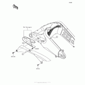 Схема вузла: Chain Cover для Kawasaki ZX636 Ninja ZX-6R KRT Edition