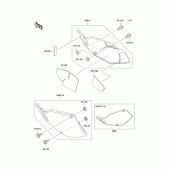 Схема вузла: Side covers для Kawasaki KLX300R