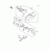 Схема вузла: Задній ліхтар (Stop-сигнал) (s) для Kawasaki ZX750 Ninja ZX-7R