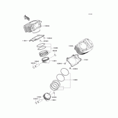 Схема вузла: Циліндр & Поршень для Kawasaki VN900 VN900 Classic