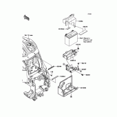 Схема узла: Battery Case для Kawasaki ZG1400 1400GTR ABS